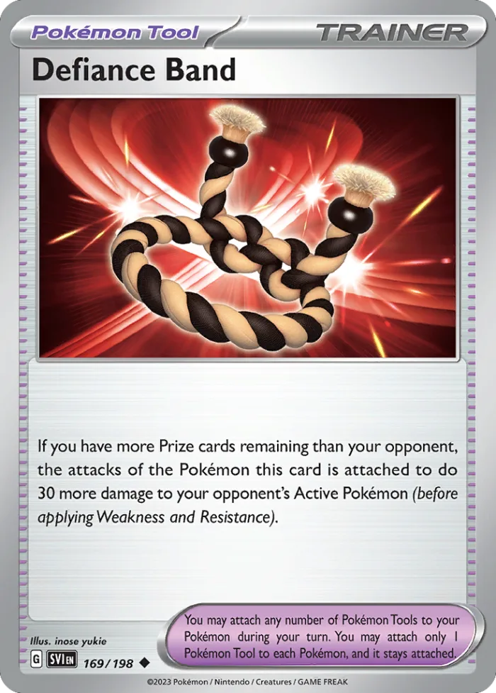 Defiance Band #169 Scarlet & Violet Pokemon card