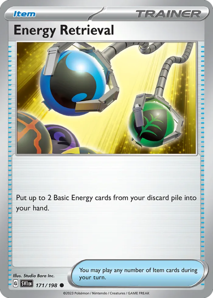 Energy Retrieval #171 Scarlet & Violet Pokemon card