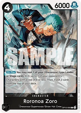 Roronoa Zoro #OP10-095 Royal Blood One Piece card