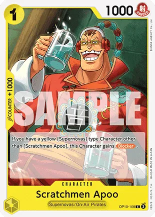 Scratchmen Apoo #OP10-108 Royal Blood One Piece card