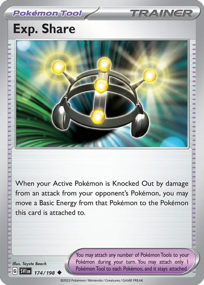 Exp. Share #174 Scarlet & Violet Pokemon card