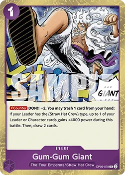 Gum-Gum Giant #OP09-078 Emperors in the New World One Piece card