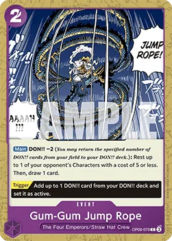 Gum-Gum Jump Rope #OP09-079 Emperors in the New World One Piece card