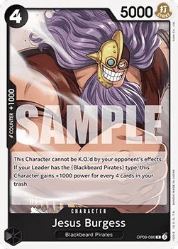 Jesus Burgess #OP09-086 Emperors in the New World One Piece card