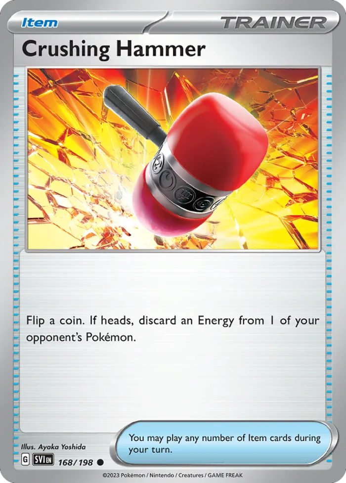 Crushing Hammer #168 Scarlet & Violet Pokemon card