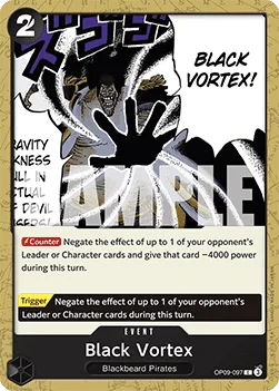Black Vortex #OP09-097 Emperors in the New World One Piece card