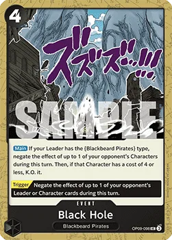 Black Hole #OP09-098 Emperors in the New World One Piece card