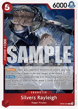 Silvers Rayleigh #OP09-005 Emperors in the New World One Piece card