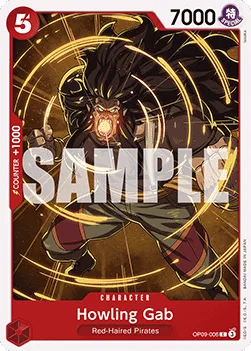 Howling Gab #OP09-006 Emperors in the New World One Piece card