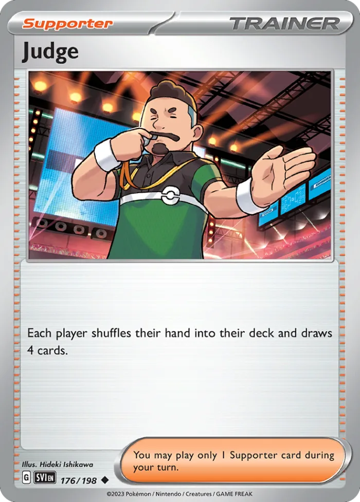 Judge #176 Scarlet & Violet Pokemon card