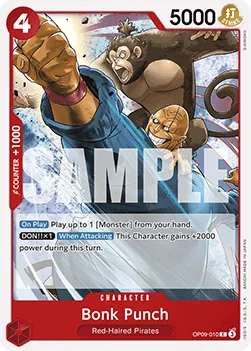 Bonk Punch #OP09-010 Emperors in the New World One Piece card