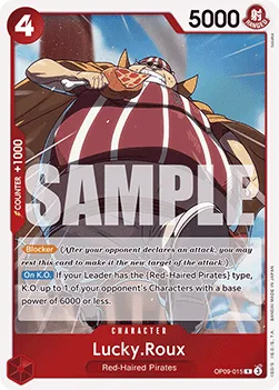 Lucky.Roux #OP09-015 Emperors in the New World One Piece card