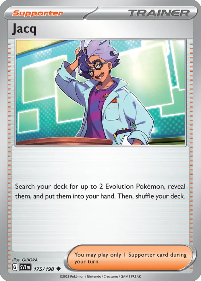 Jacq #175 Scarlet & Violet Pokemon card