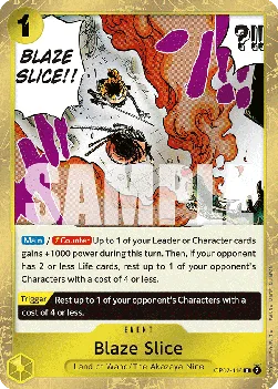 Blaze Slice #OP07-116 500 Years in the Future One Piece card