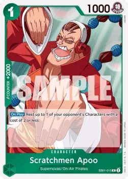 Scratchmen Apoo #EB01-015 Memorial Collection One Piece card