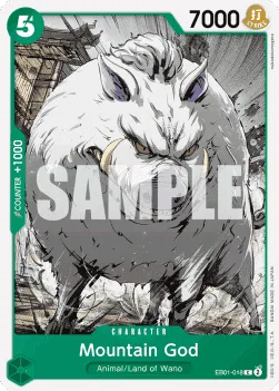 Mountain God #EB01-018 Memorial Collection One Piece card