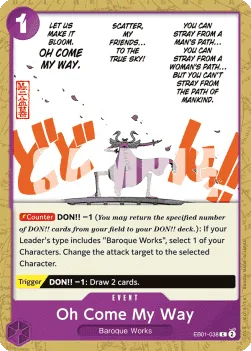 Oh Come My Way #EB01-038 Memorial Collection One Piece card