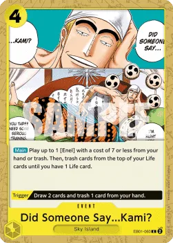 Did Someone Say...Kami? #EB01-060 Memorial Collection One Piece card