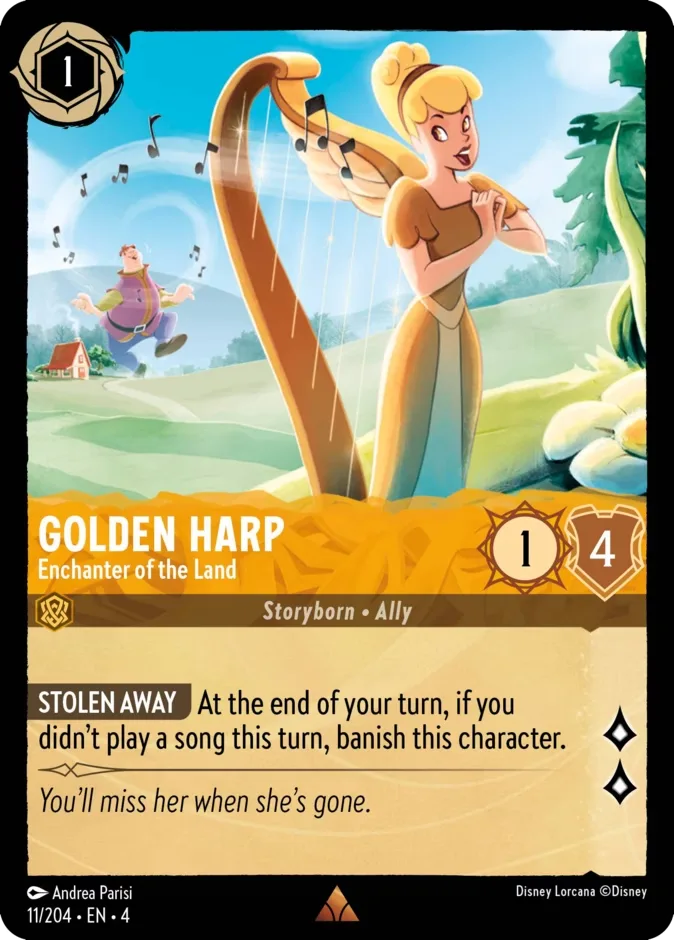 Golden Harp #11 Ursula's Return Disney Lorcana card