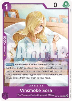 Vinsmoke Sora #OP06-063 Wings of the Captain One Piece card
