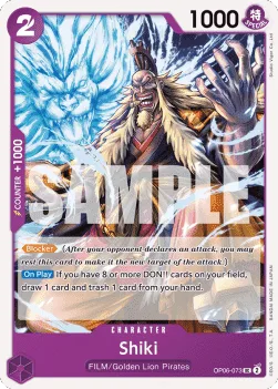 Shiki #OP06-073 Wings of the Captain One Piece card