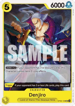 Denjiro #OP06-109 Wings of the Captain One Piece card
