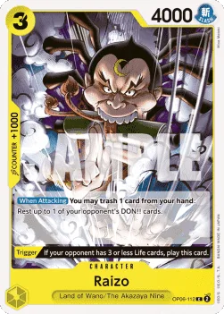 Raizo #OP06-112 Wings of the Captain One Piece card