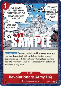 Revolutionary Army HQ #OP05-021 Awakening of the New Era One Piece card
