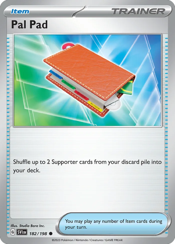 Pal Pad #182 Scarlet & Violet Pokemon card