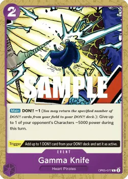 Gamma Knife #OP05-077 Awakening of the New Era One Piece card