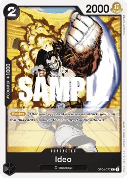 Ideo #OP04-077 Kingdoms of Intrigue One Piece card