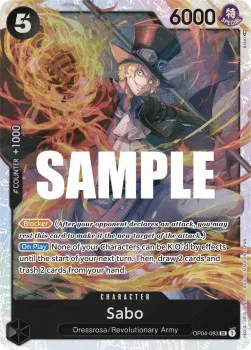 Sabo #OP04-083 Kingdoms of Intrigue One Piece card