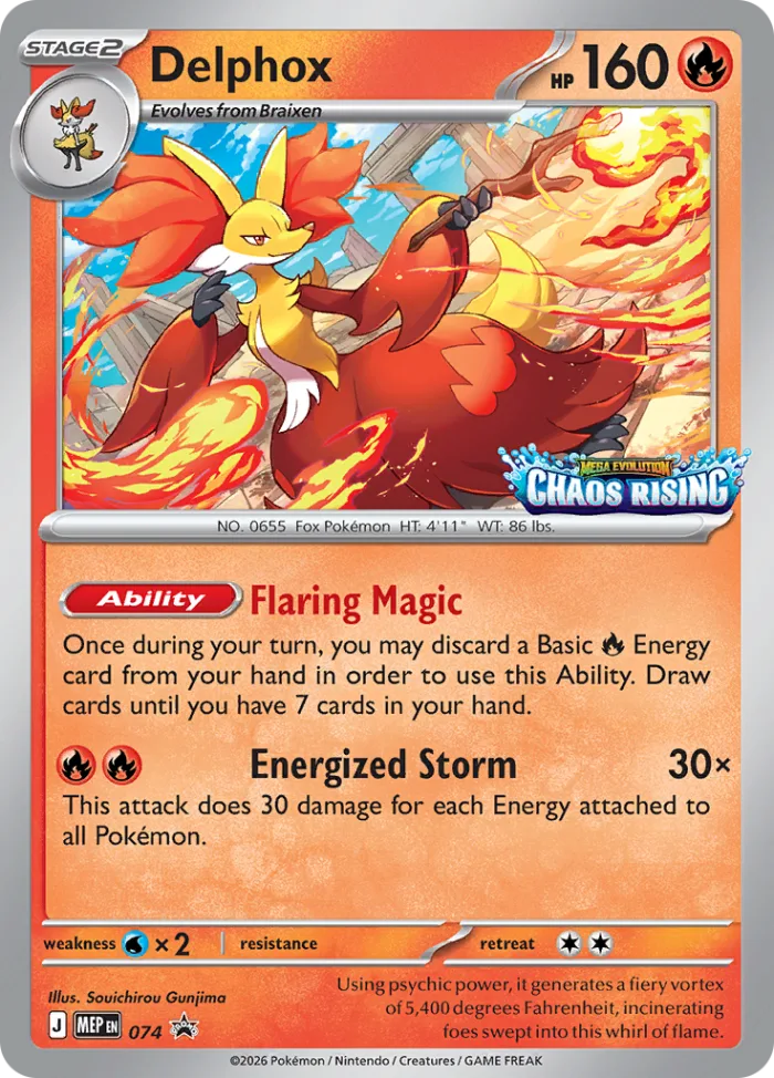 Delphox #MEP 074 MEP Black Star Promos Pokemon card