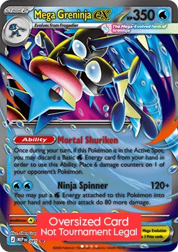 Mega Greninja ex #MEP 081 MEP Black Star Promos Pokemon card