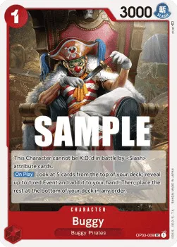 Buggy #OP03-008 Pillars of Strength One Piece card