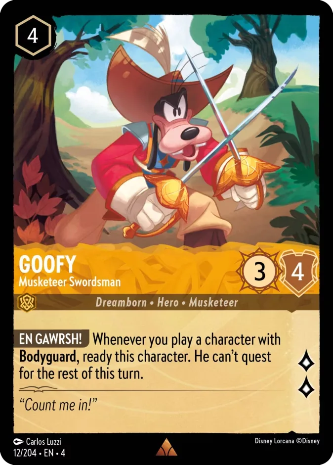 Goofy #12 Ursula's Return Disney Lorcana card