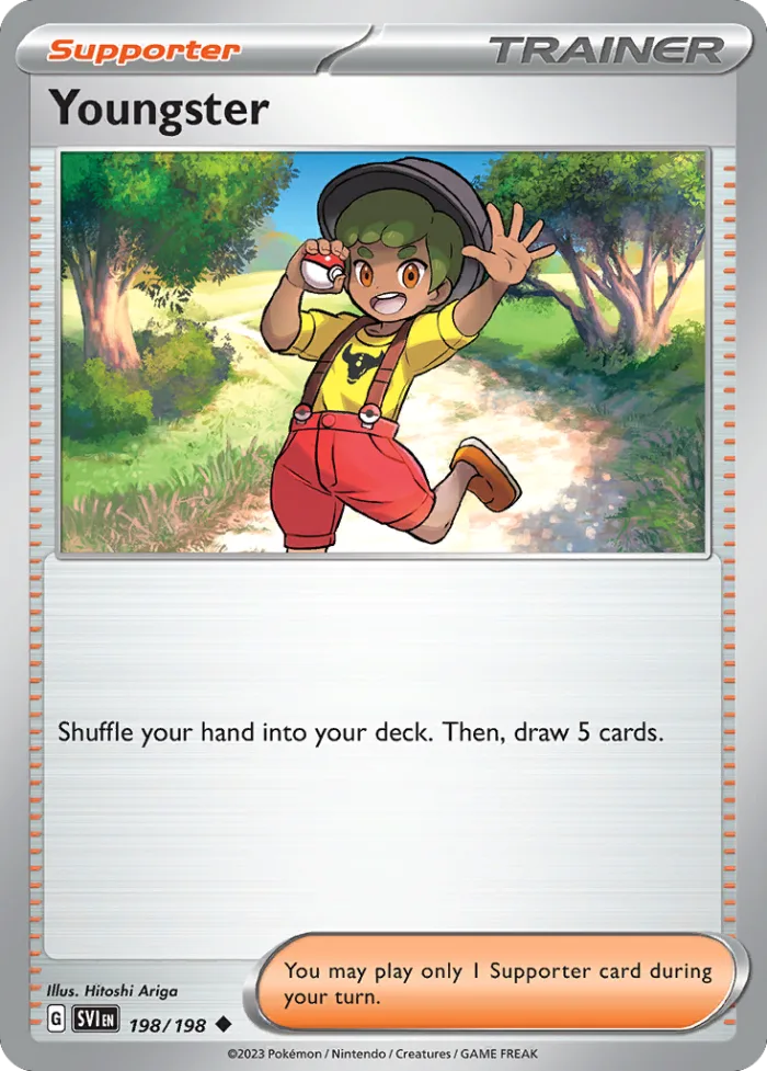 Youngster #198 Scarlet & Violet Pokemon card