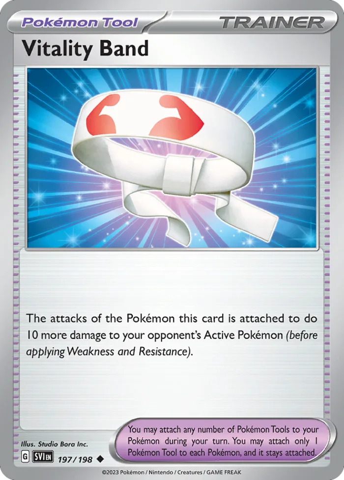 Vitality Band #197 Scarlet & Violet Pokemon card