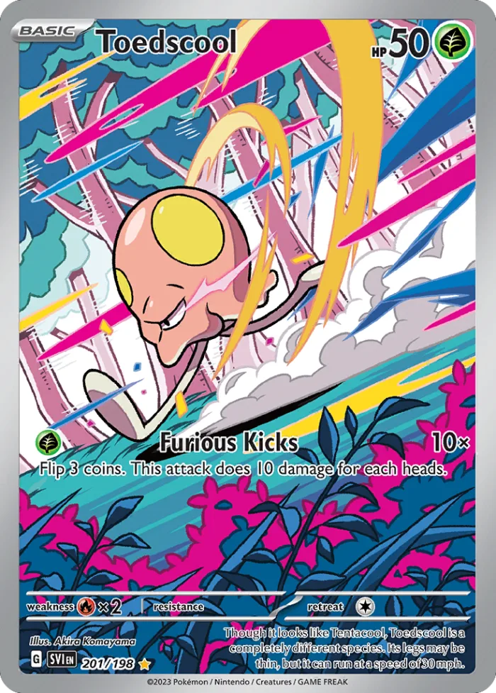Toedscool #201 Scarlet & Violet Pokemon card