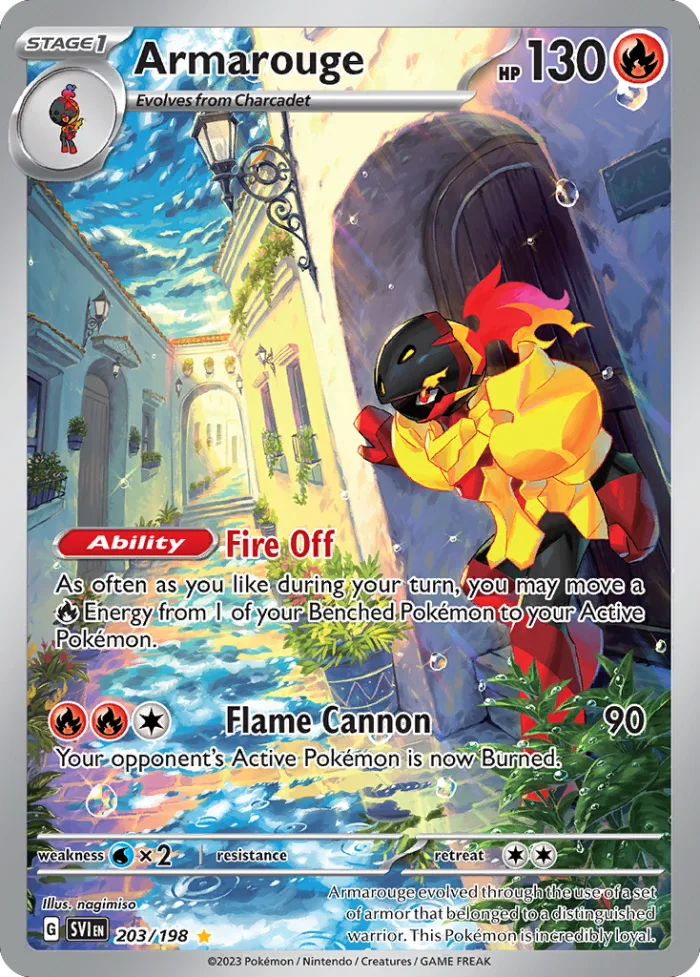 Armarouge #203 Scarlet & Violet Pokemon card