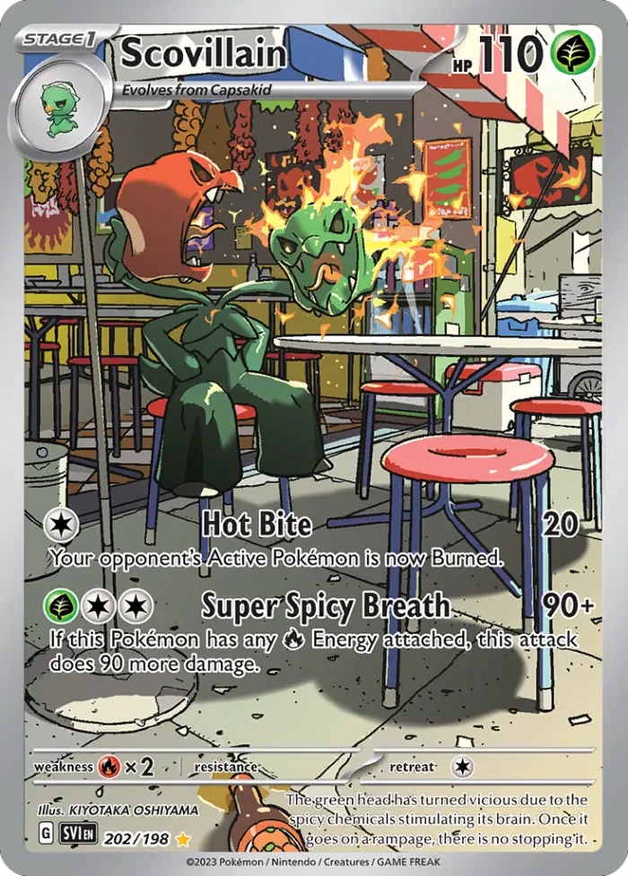 Scovillain #202 Scarlet & Violet Pokemon card