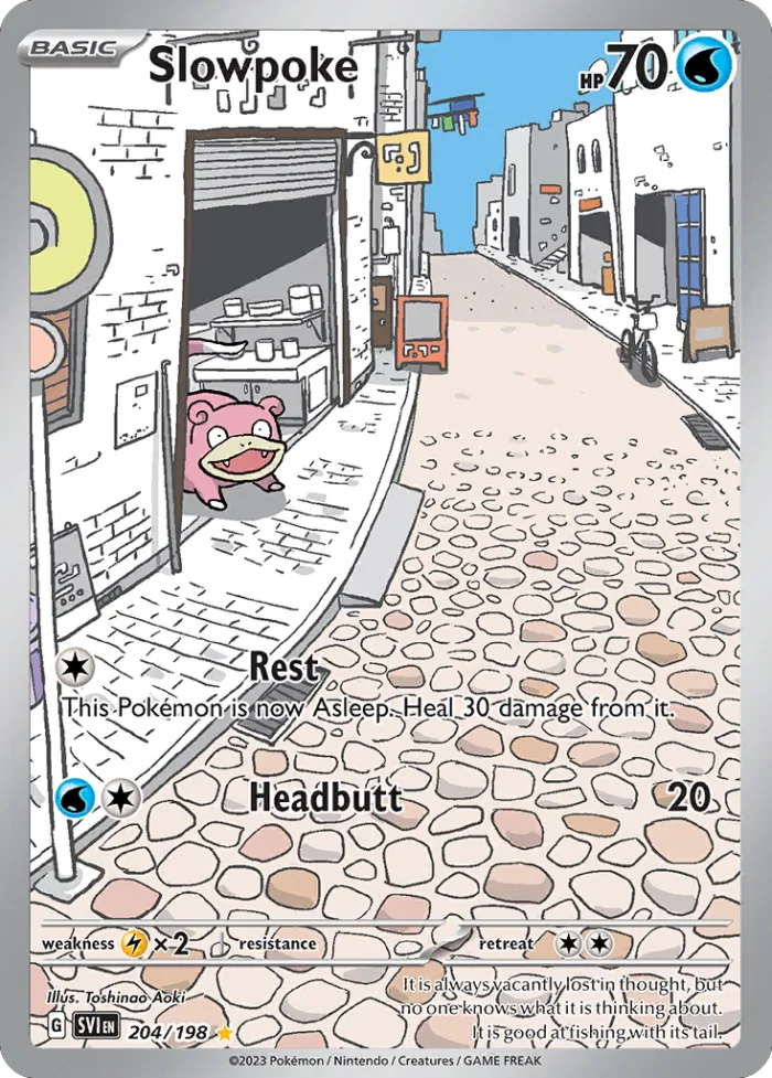Slowpoke #204 Scarlet & Violet Pokemon card