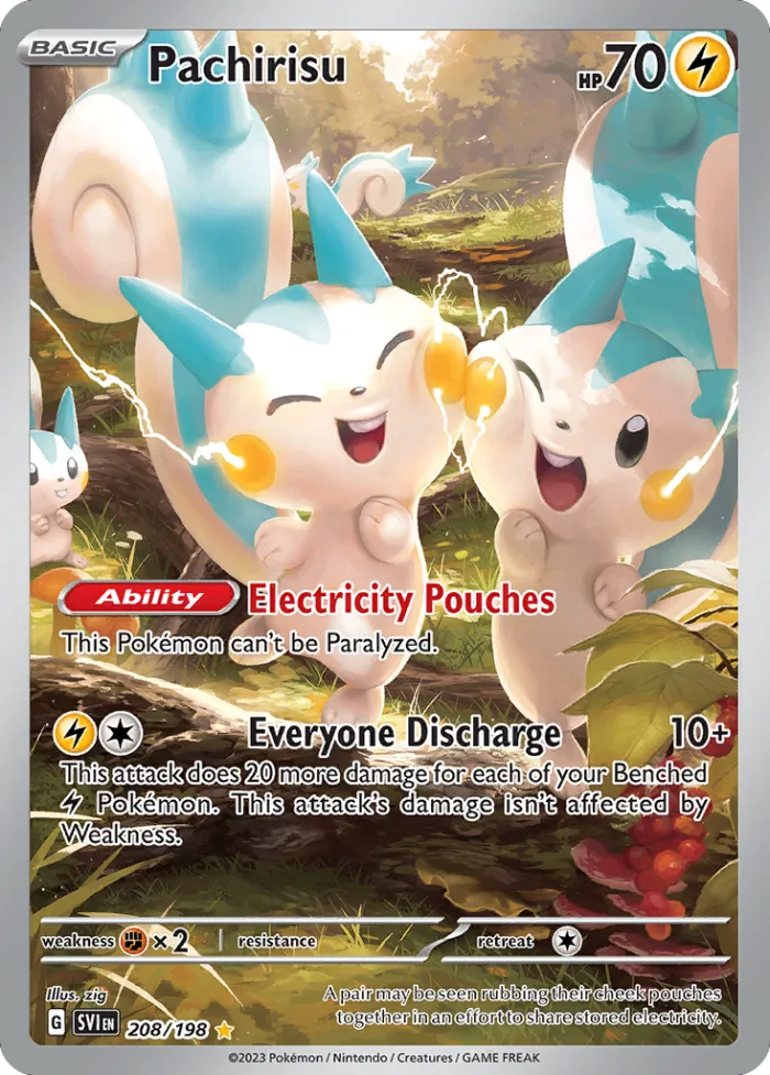 Pachirisu #208 Scarlet & Violet Pokemon card