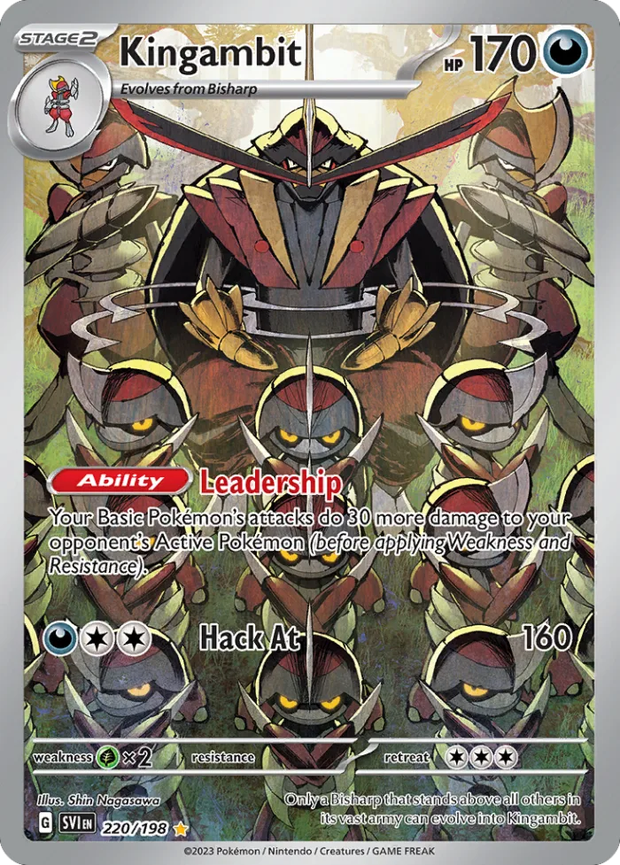 Kingambit #220 Scarlet & Violet Pokemon card