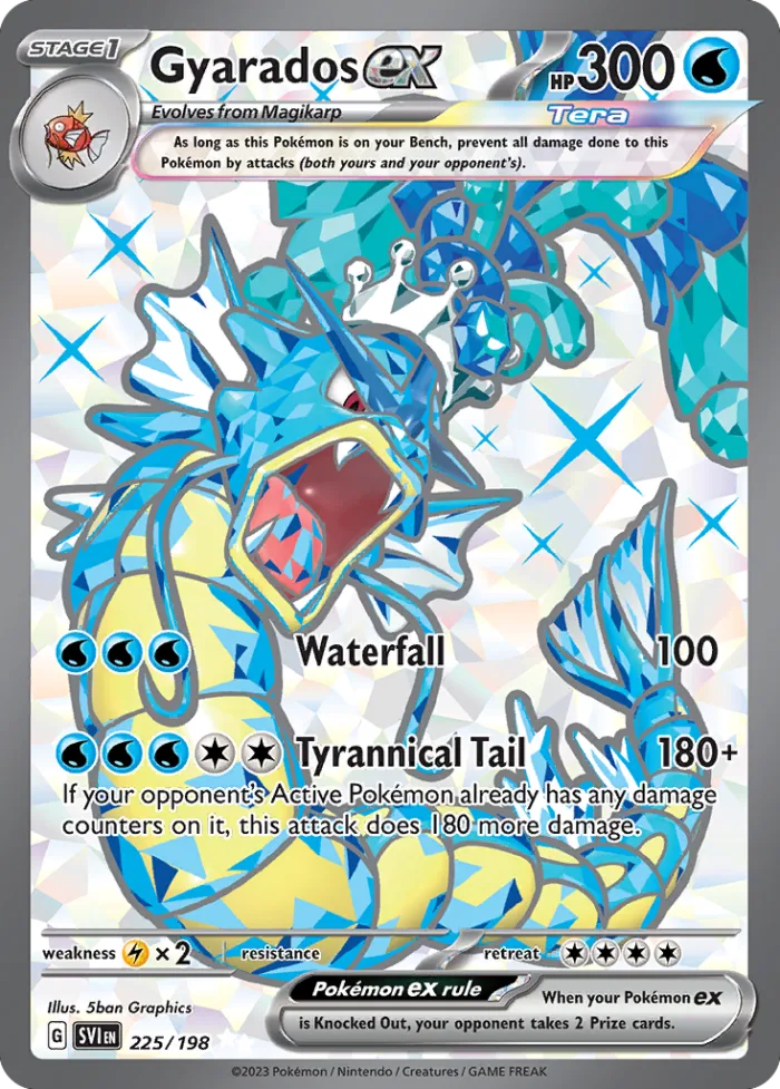 Gyarados ex #225 Scarlet & Violet Pokemon card
