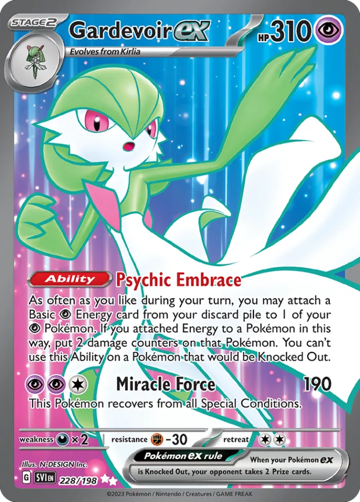 Gardevoir ex #228 Scarlet & Violet Pokemon card