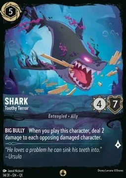 Shark #14 Illumineer's Quest: Deep Trouble Disney Lorcana card