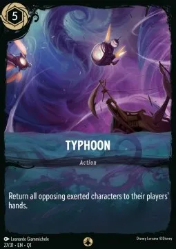 Typhoon #27 Illumineer's Quest: Deep Trouble Disney Lorcana card