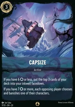 Capsize #17 Illumineer's Quest: Deep Trouble Disney Lorcana card