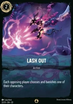 Lash Out #22 Illumineer's Quest: Deep Trouble Disney Lorcana card